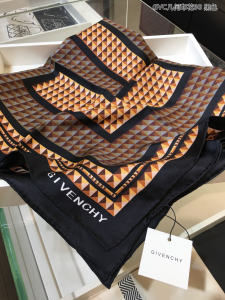 Luxury Womens Scarf Givenchy Square Silk Black Scarf 90x90CM A151PP180 AA150586