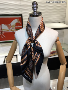 Luxury Womens Scarf Givenchy Square Silk Black Scarf 90x90CM A151PP180 AA150586