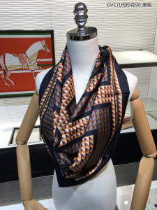 Luxury Womens Scarf Givenchy Square Silk Black Scarf 90x90CM A151PP180 AA150586