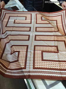 Givenchy Square Silk Brown Scarf 