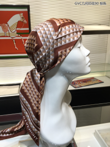 Luxury Womens Scarf Givenchy Square Silk Brown Scarf 90x90CM A151PP180 AA150585