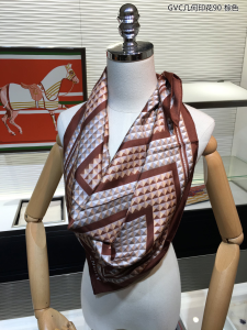 Luxury Womens Scarf Givenchy Square Silk Brown Scarf 90x90CM A151PP180 AA150585
