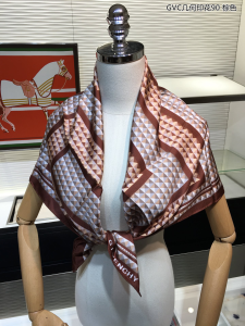 Luxury Womens Scarf Givenchy Square Silk Brown Scarf 90x90CM A151PP180 AA150585