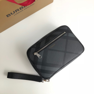 Luxury Mens Handbags Burberry Mens Pouch Clutch Bag 22x5x15CM A197PP480 AA150787