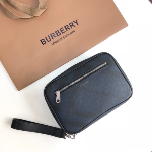 Luxury Mens Handbags Burberry Mens Pouch Clutch Bag 22x5x15CM A197PP480 AA150788