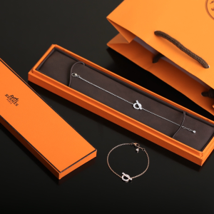 Luxury Womens Jewelry Hermes Finesse Diamond Bracelets Gold A205PP190 AA150805