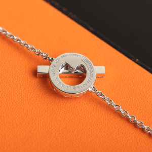 Luxury Womens Jewelry Hermes Finesse Diamond Bracelets Silver A205PP190 AA150804