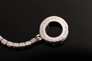 Luxury Womens Jewelry Hermes Finesse Diamond Bracelets Silver A205PP240 AA150806