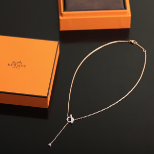 Hermes Finesse Diamond Necklace Gold 