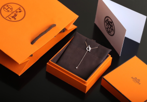 Luxury Womens Jewelry Hermes Finesse Diamond Necklace Gold A205PP200 AA150802