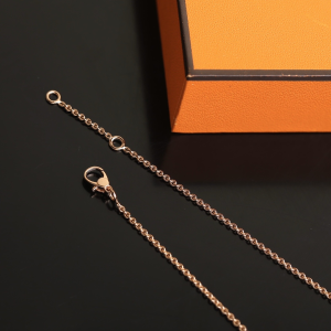 Luxury Womens Jewelry Hermes Finesse Diamond Necklace Gold A205PP200 AA150802