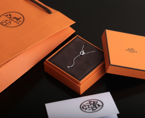 Luxury Womens Jewelry Hermes Finesse Diamond Necklace Silver A205PP200 AA150803