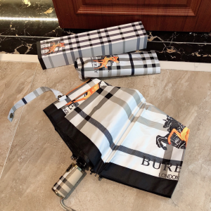 Luxury Womens Umbrella Burberry Deer Print Check Umbrella A190PP110 AA150777