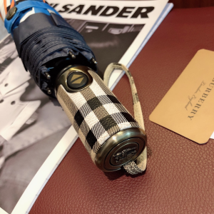 Luxury Womens Umbrella Burberry Deer Print Check Umbrella A190PP110 AA150778