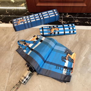 Luxury Womens Umbrella Burberry Deer Print Check Umbrella A190PP110 AA150778
