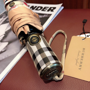 Luxury Womens Umbrella Burberry Deer Print Check Umbrella A190PP110 AA150779
