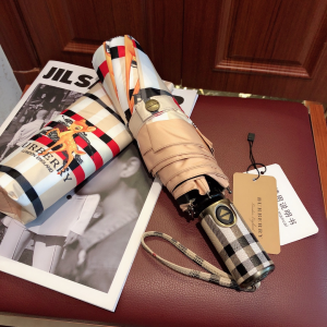 Luxury Womens Umbrella Burberry Deer Print Check Umbrella A190PP110 AA150779