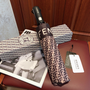 Luxury Womens Umbrella Fendi FF Jacquard Umbrella A190PP110 AA150775