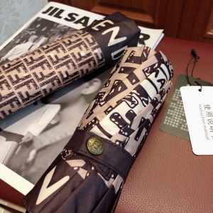 Luxury Womens Umbrella Fendi FF Jacquard Umbrella A190PP110 AA150775