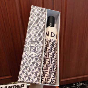 Luxury Womens Umbrella Fendi FF Jacquard Umbrella A190PP110 AA150776