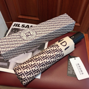 Luxury Womens Umbrella Fendi FF Jacquard Umbrella A190PP110 AA150776