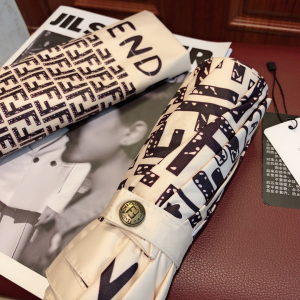 Luxury Womens Umbrella Fendi FF Jacquard Umbrella A190PP110 AA150776