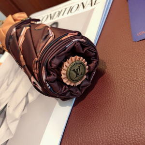 Luxury Womens Umbrella Louis Vuitton LV Monogram Umbrella Brown A190PP110 AA150782