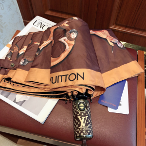Luxury Womens Umbrella Louis Vuitton LV Monogram Umbrella Brown A190PP110 AA150782