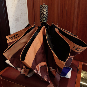 Luxury Womens Umbrella Louis Vuitton LV Monogram Umbrella Brown A190PP110 AA150782