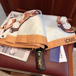 Luxury Womens Umbrella Louis Vuitton LV Monogram Umbrella White A190PP110 AA150781