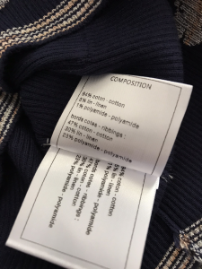 Luxury Womens Clothing Chanel Black Knitwear V Neck T Shirt SML A29PP480 AA150903