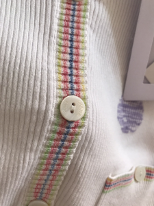 Luxury Womens Clothing Chanel White Knitwear V Neck T Shirt SML A29PP480 AA150902