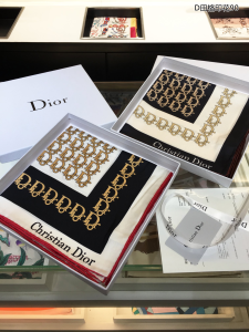 Luxury Womens Scarf Dior Silk Scarf Black 90x90CM A151PP200 AA151137