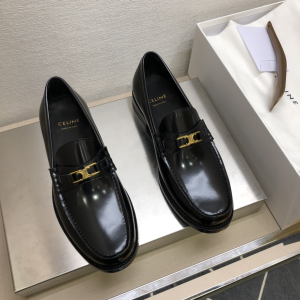 Celine Luco Maillon Triomphe Loafer Black Shiny Calfskin Celine Luco Maillon Triomphe Loafer Black Shiny Calfskin