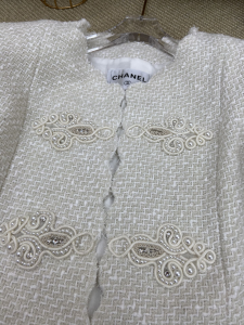Luxury Womens Clothing Chanel 2021SS Jacket in White SML A29PP680 AA151400