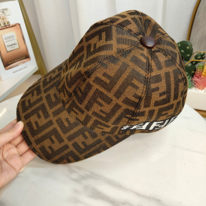 Luxury Womens Hats Fendi FF Logo Jacquard Baseball Hat A190PP95 AA151336