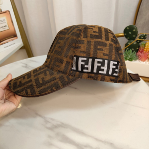 Luxury Womens Hats Fendi FF Logo Jacquard Baseball Hat A190PP95 AA151336