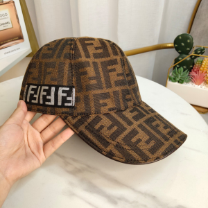 Luxury Womens Hats Fendi FF Logo Jacquard Baseball Hat A190PP95 AA151336
