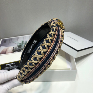 Luxury Womens Head Band Chanel Weave Twill Head Band A190PP100 AA151302