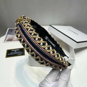 Luxury Womens Head Band Chanel Weave Twill Head Band A190PP100 AA151302