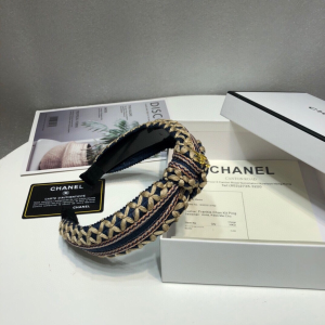 Luxury Womens Head Band Chanel Weave Twill Head Band A190PP100 AA151302