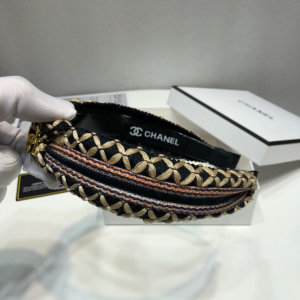 Luxury Womens Head Band Chanel Weave Twill Head Band A190PP100 AA151304
