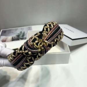Luxury Womens Head Band Chanel Weave Twill Head Band A190PP100 AA151304