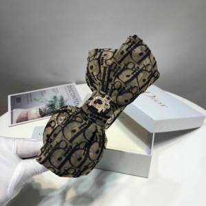 Luxury Womens Head Band Dior Oblique Bowknot Head Band A190PP95 AA151306