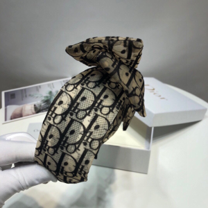 Luxury Womens Head Band Dior Oblique Bowknot Head Band A190PP95 AA151306
