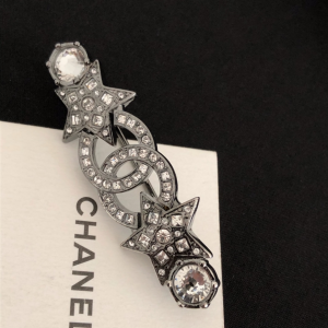 Luxury Womens Jewelry Chanel Crystals CC and Star Brooch A39PP150 AA151433