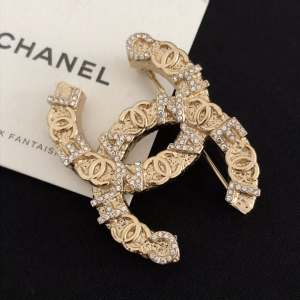 Luxury Womens Jewelry Chanel Gold Multi CC Brooch A39PP145 AA151434