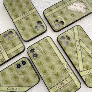 Luxury Womens Phone Case Gucci Green Logo iPhone Case A62PP50 AA151469