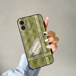 Luxury Womens Phone Case Gucci Green Logo iPhone Case A62PP50 AA151469
