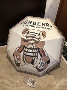 Burberry London England Check Umbrella White 